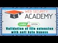 Directory Traversal Lab 6 Validation of file extension with null byte bypass