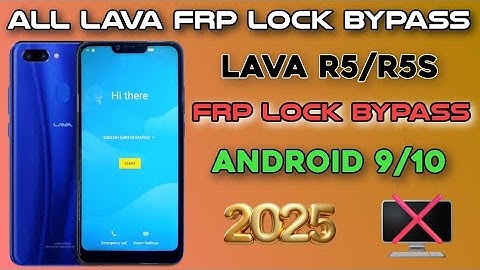 Lava R5  frp lock Bypass 2025/ All Lava Google Account Lock Remove Android 9/10 Without Pc