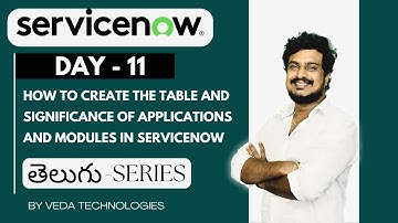 Day 11 | How to Create the Table and Significance of Applications and Modules in ServiceNow
