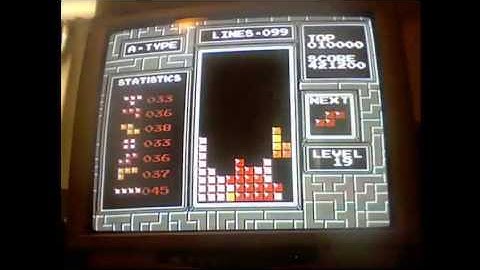 NES Tetris - 999,999 level 19 MAXOUT