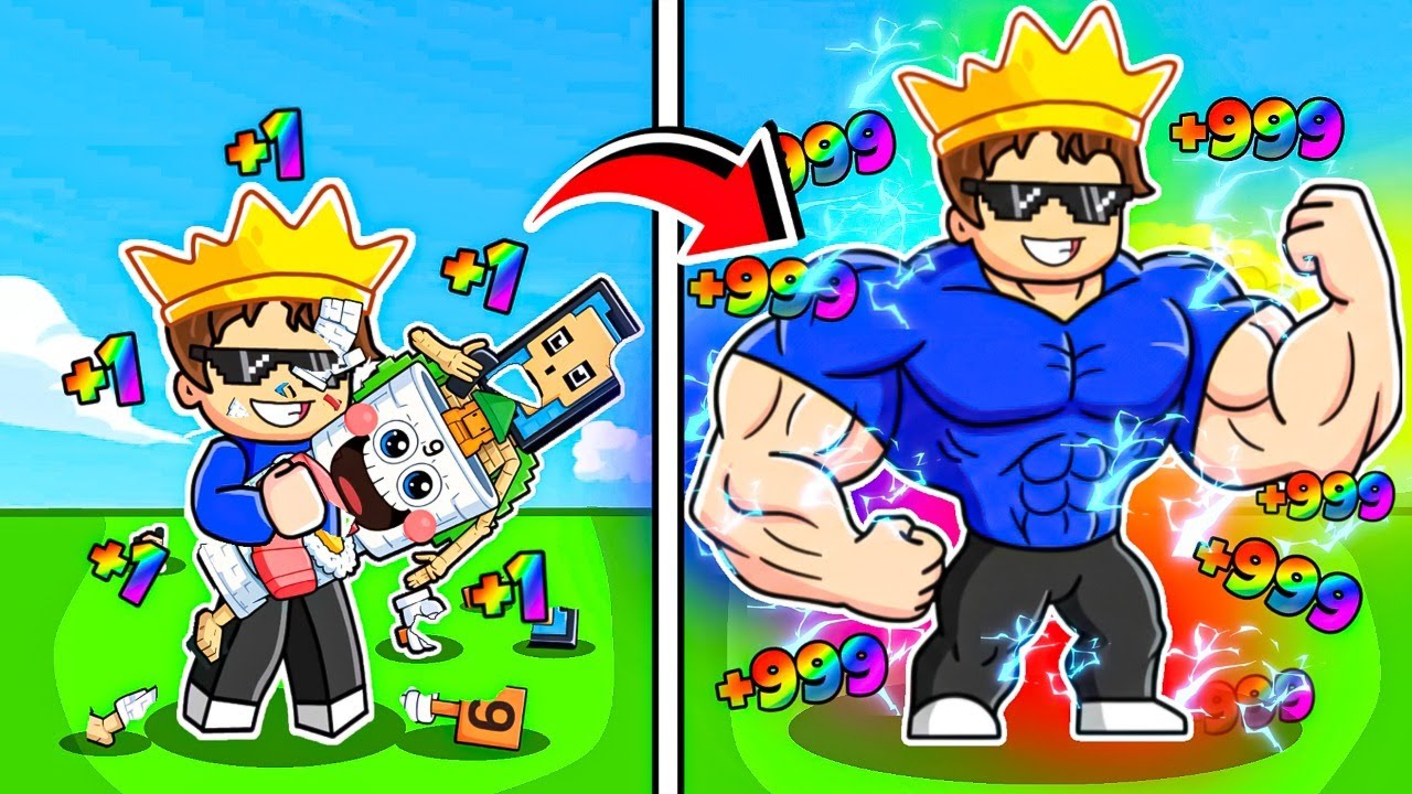 EATING BRAINROTS TO BECOME STRONG IN ROBLOX..