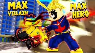 Roblox Hero Academy Hack - i got the max villain power and fought the max hero roblox