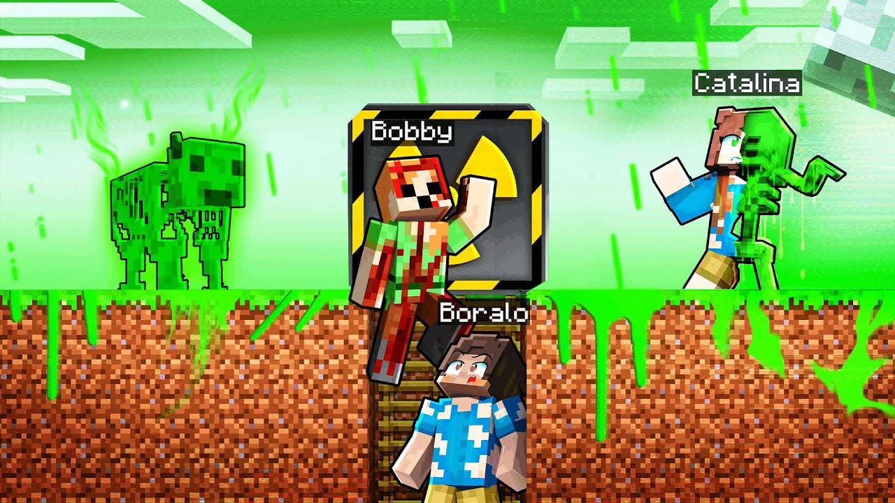 Minecraft Ama TOXİC YAĞMUR BİZİ ERİTİYOR ☣️