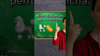 Cuando la maestra pedía dibujar un PERRO SALCHICHA #arte #color #dibujo #shorts #maestra #perros