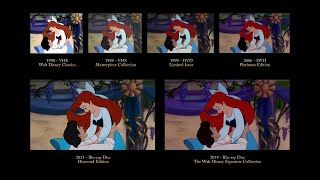 The Little Mermaid - Tour Of The Kingdom 30 Years Of Video Editions Comparison