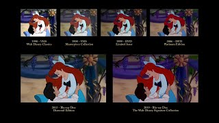 The Little Mermaid - Tour of the kingdom | 30 Years of Video Editions Comparison