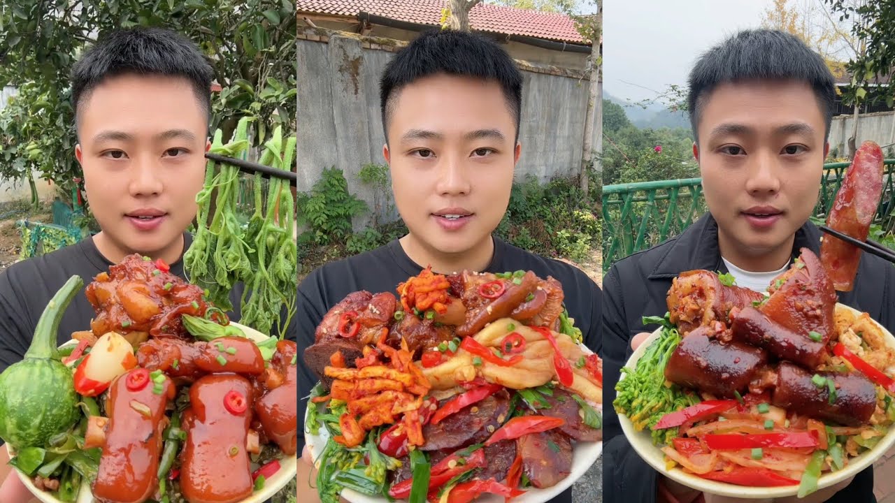 Yummy #29 Eat Meat 🍖🥓🫑🌶️🦑🍲, chicken 🍗 🍗, Shrimp 🦐🦐.. 