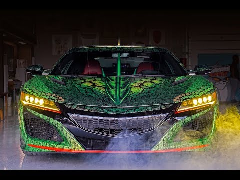 acura-nsx---printed-chrome-creature-wrap-with-embossed-scales---wrap-like-a-king-2019-submission