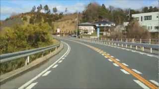 20130303 国道53号鳥取方面→国道９号倉吉→国道179号奥津温泉【6倍速】