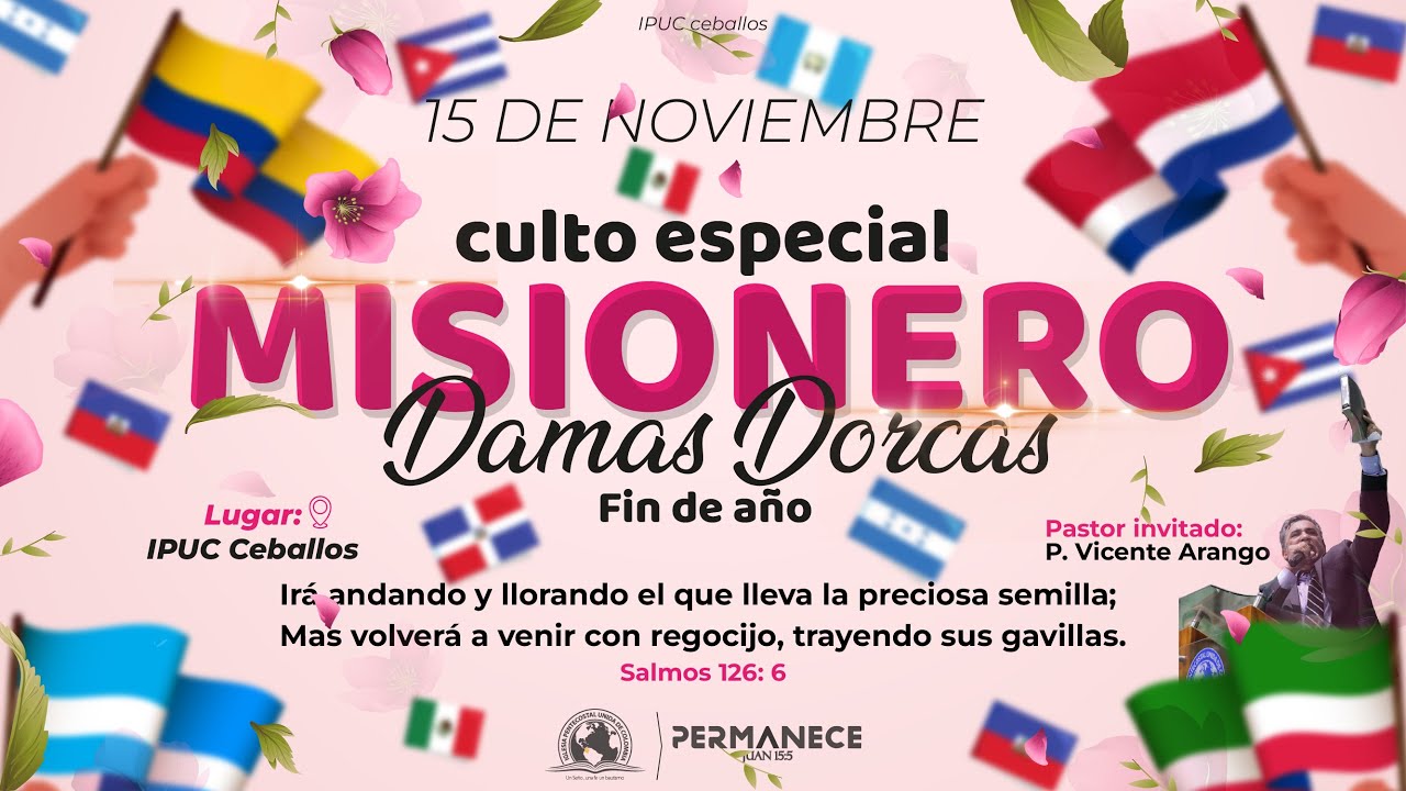 Culto Especial de Damas Dorcas Fin de Año - 15 Nov. 2023 - YouTube