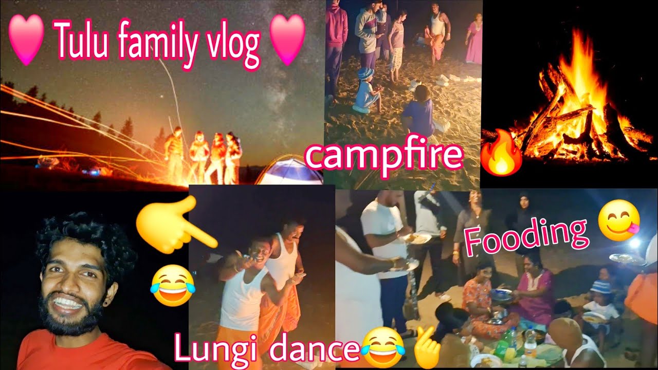 Tulu Family vlog 😂🫰| dance party | night Campfire | 