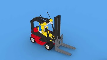 Lego Forklift Toon animation in KeyShot