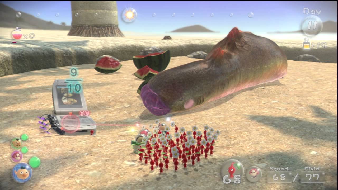Pikmin 3 Boss Sandbelching Meerslug YouTube pikmin-3-boss-sandbelching-meerslug-youtube