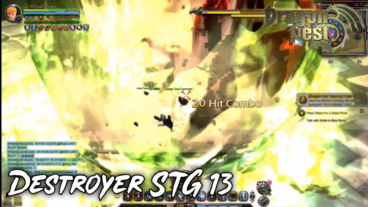 Destroyer Sunset Training Ground F13 - Dragon Nest Sea