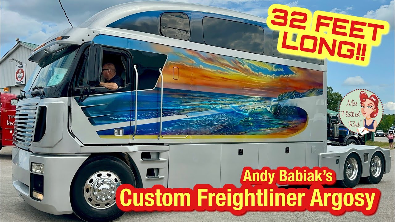 32-футовый Freightliner!! Экскурсия Энди Бабиака на собственном грузовике Argosy