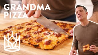 Thin and Crispy Grandma Pizza