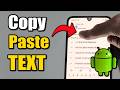 How to Copy &amp; Paste Text on Android Phone