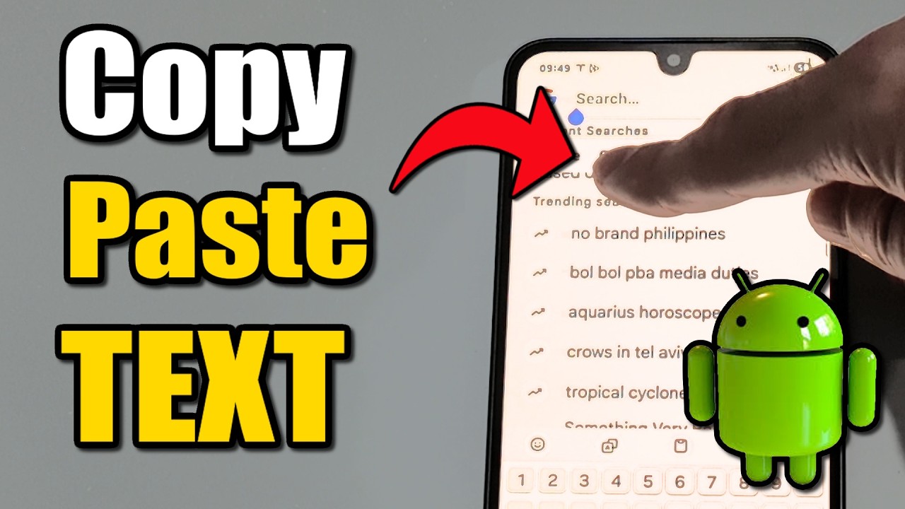 How to Copy & Paste Text on Android Phone - YouTube