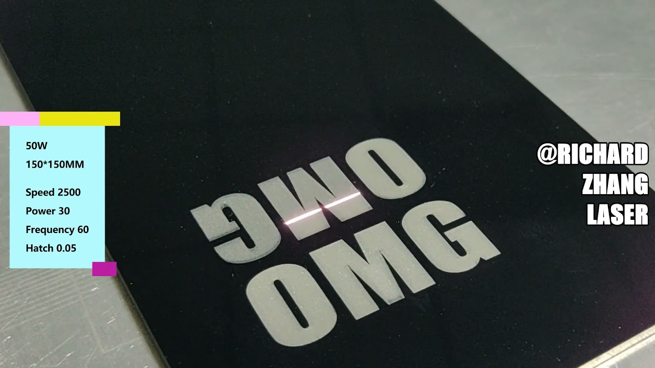 OMTECH Laser Engraver Acrylic Settings