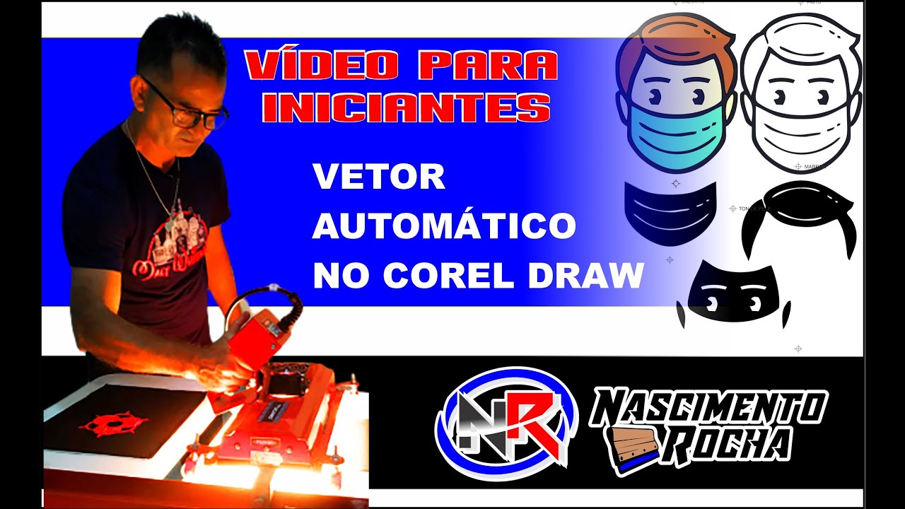 SEPARAÇÃO DE CORES NO COREL. Vetorização automática. (VIDEO PARA INICIANTES)