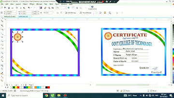certificate design in coreldraw🥲 | certificate kaise banaye 🔥