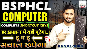 🔥Complete Computer Shortcut Key for BSPHCL Exam | BSPHCL Computer Marathon | Computer Marathon Video