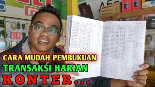 🔴CARA MUDAH PEMBUKUAN TRANSAKSI USAHA KONTER