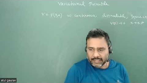 Method of Variational Principle Lecture 1
