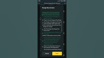 Binance Range Bound Quiz Answers