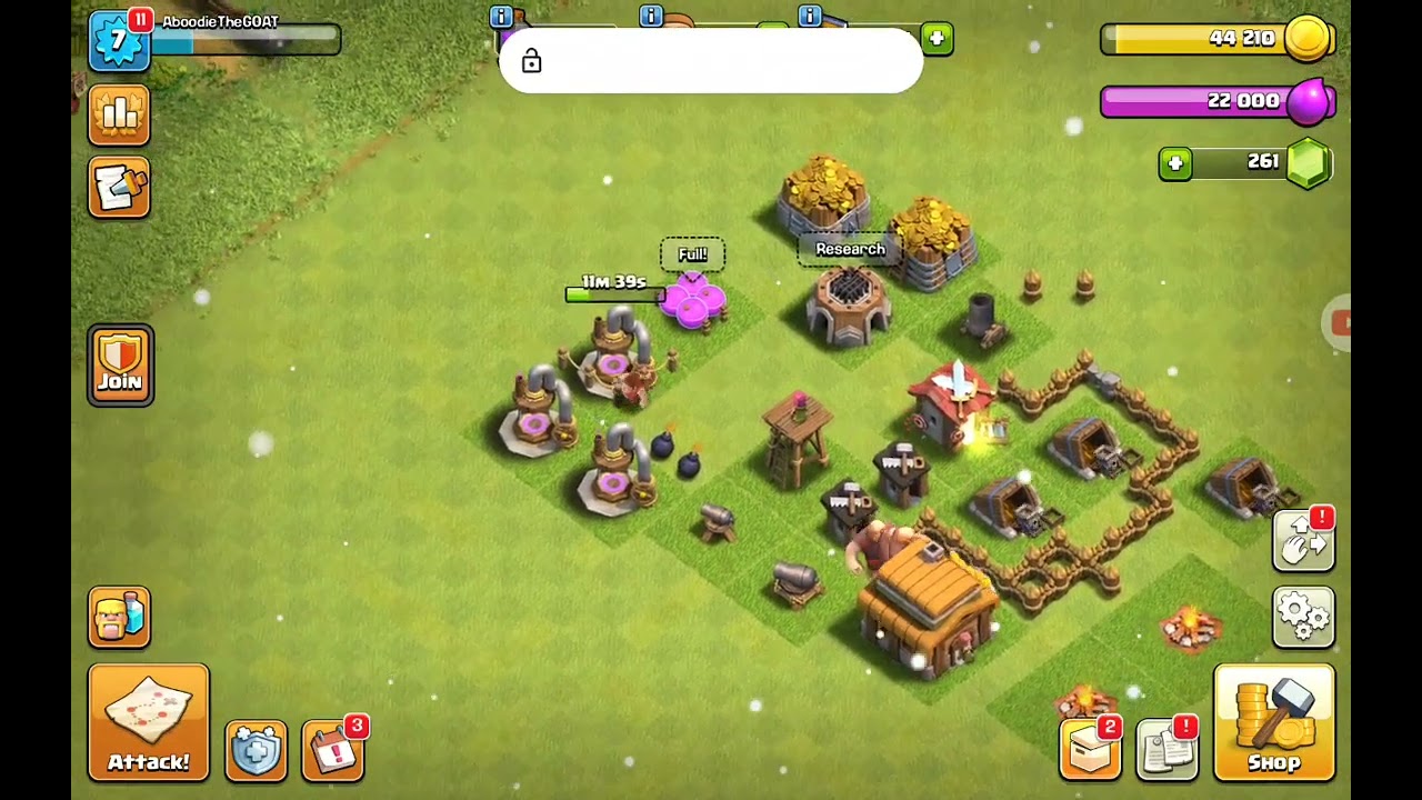 Playing clash of clans :)