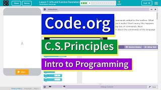 APIs and Function Parameters Lesson 7.4 CS Principles Code.org Tutorial with Answers