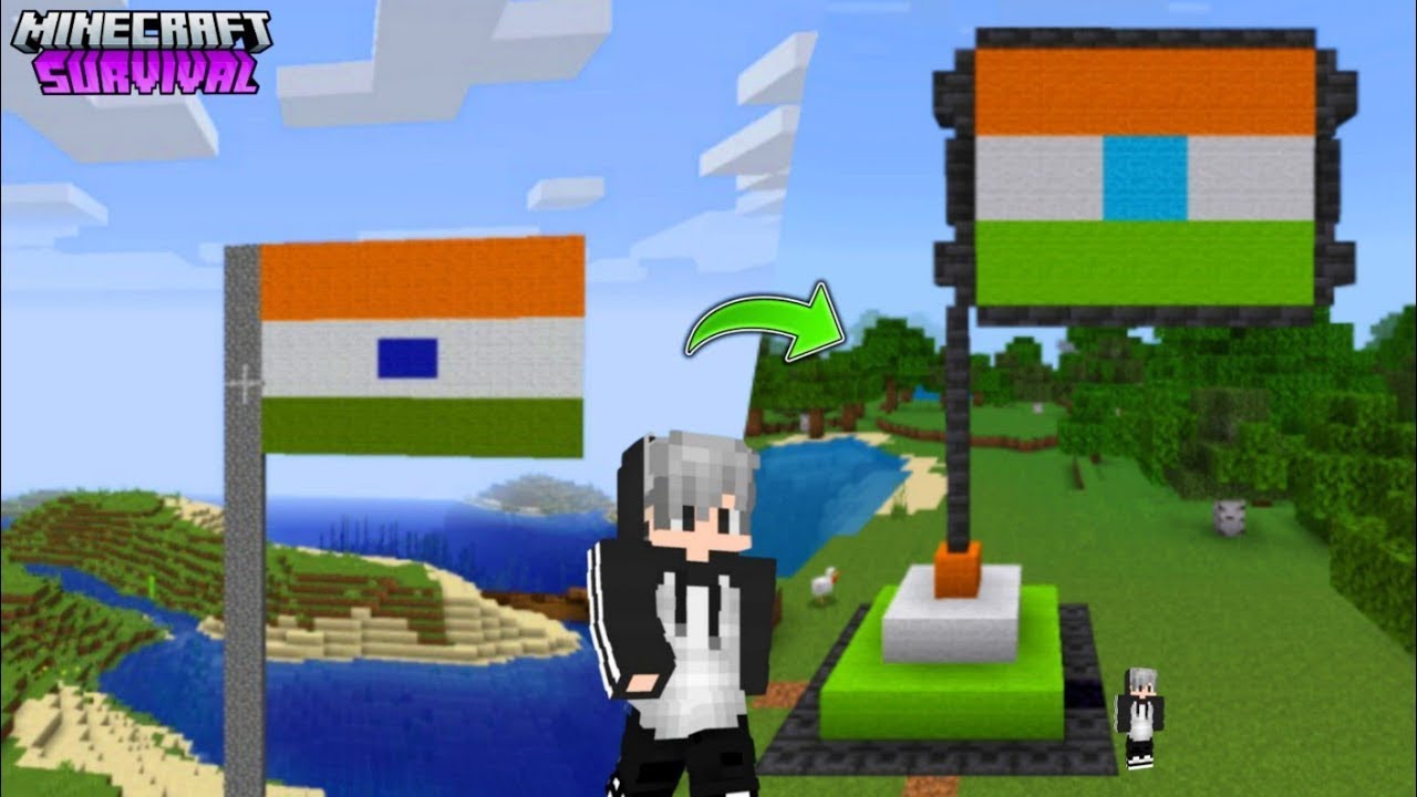 Upgrading Indian Tricolor minecraft survival 5