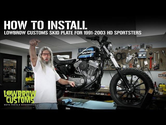 How To Install a Lowbrow Customs Skid Plate for 1991-2003 Harley-Davidson  Sportster 