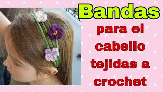 Bandas para el cabello tejidas a crochet / mundo de arañitas
