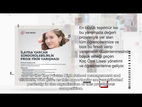 İlayda Yarcan Koç Lisesi Sürdürülebilirlik Yarışması Ödül Töreni