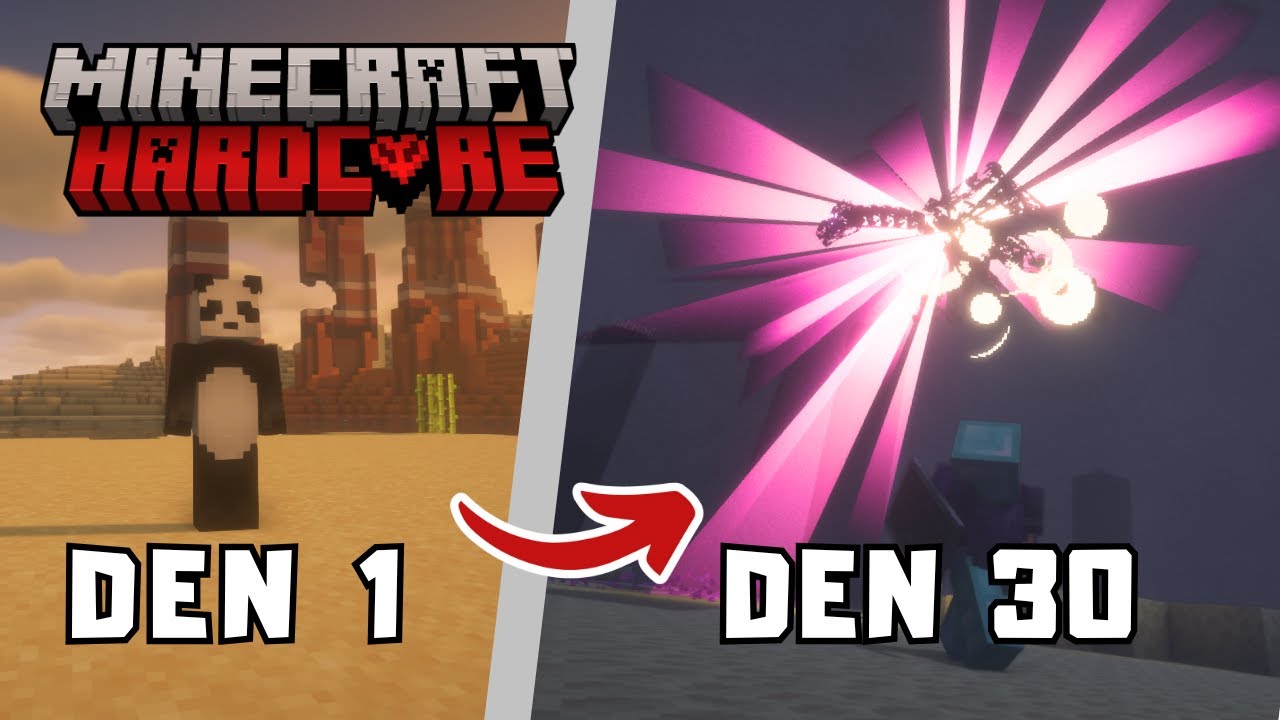 ZABIL jsem draka v Minecraft hardcore 100 dní 1/3