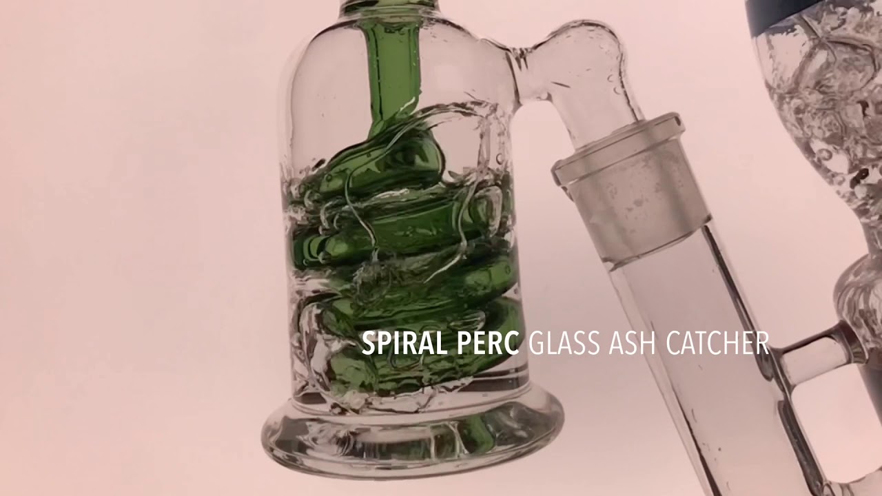 Glass Ash Catcher w/ Spiral Perc - Puffing Bird Gear Review