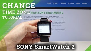 How to Set Date & Time on Sony SmartWatch 2 - Change Time Settings screenshot 3
