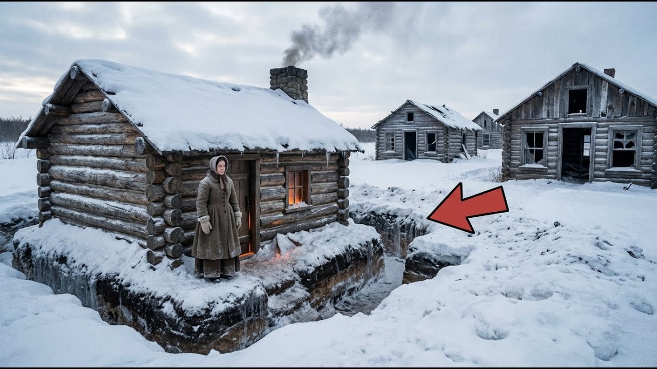 Her Neighbors Laughed At The Trench Around Her Cabin — Until Their Floors Froze and Hers Stayed Warm