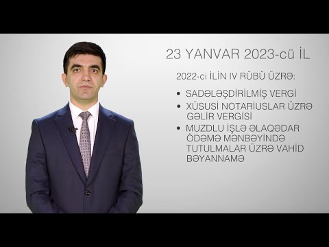 Video: Vergi bəyannamələri nə vaxt təqdim edilə bilər?
