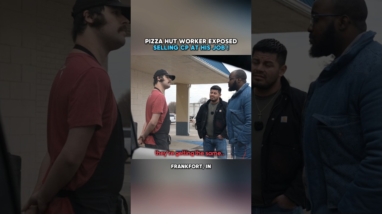 Pizza hut worker gets exposed selling CP at his job 🚨 #jidion #edpwatch #police #viral