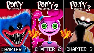 POPPY PLAYTIME CHAPTER 3 VS CHAPTER 1 AND CHAPTER 2 +SECRET DLC GAMEPLAY
