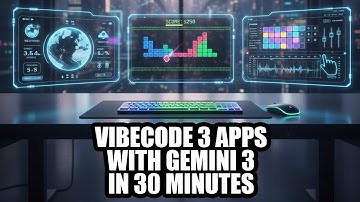 I Built 3 Apps in 30 Minutes using Gemini 3 (Vibecoding Speedrun)