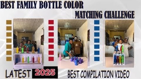‼️THE BEST SMART & ENTERTAINING FIVE (5) BOTTLE COLOR MATCHING CHALLENGE - 2025 COMPILATION VIDEO