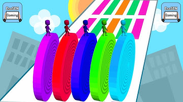 Satisfying Mobile Games | Gameplay Walkthrough | Android / iOS | Layers Roll Gameplay #1