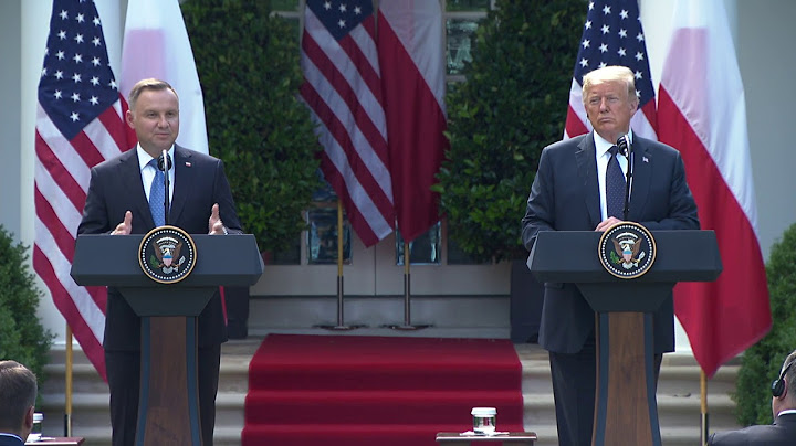 President Trump Participates in a Joint Press Conference with Polish President Duda