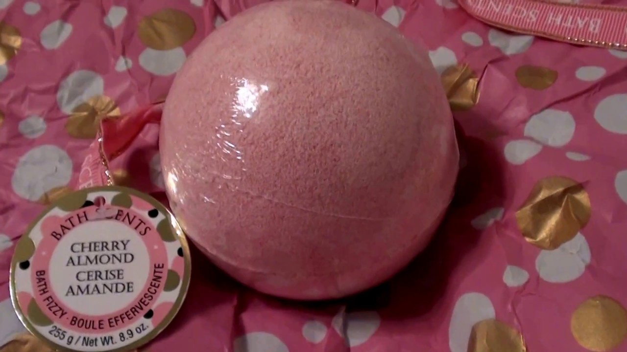 BATH SCENTS CHERRY ALMOND BATH FIZZY BOMB YouTube