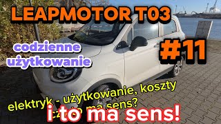 Leapmotor T03 EV #11 - Nuda z elektrykiem? I bardzo dobrze. Zima, mrozy… a T03 jedzie dalej