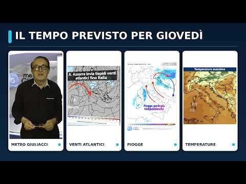 Video PREVISIONI PER GIOVEDI' 24. NOVITA'