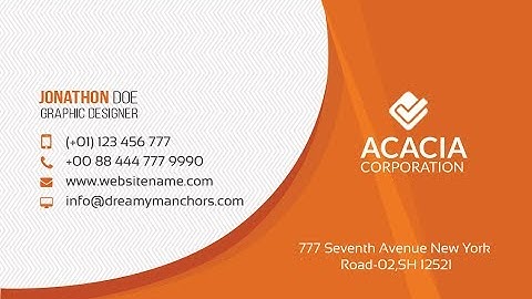 Creating a Professional Business Card Design without any hassle #2 - Coreldraw Tutorials